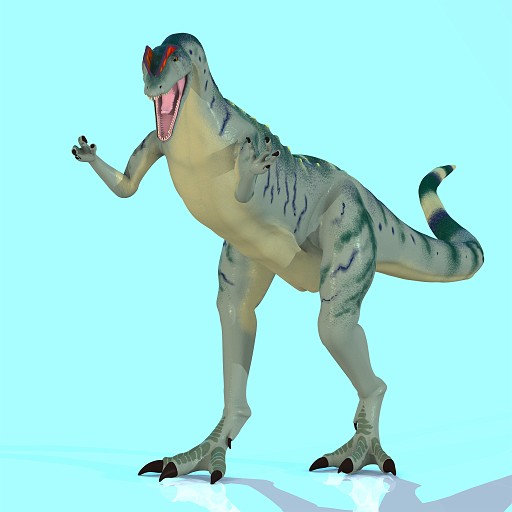 Dilo 03 B Kopie.jpg - Rendered Image of a Dinosaur - with Clipping Path